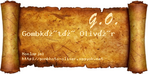 Gombkötő Olivér névjegykártya
